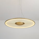 Dix Heures Designer Fabric Pendant Light, Gold & Beige, Modern LED Ceiling Lamp