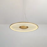 Dix Heures Designer Fabric Pendant Light, Gold & Beige, Modern LED Ceiling Lamp