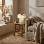 Dome Alabaster Table Lamp with Brass Dome