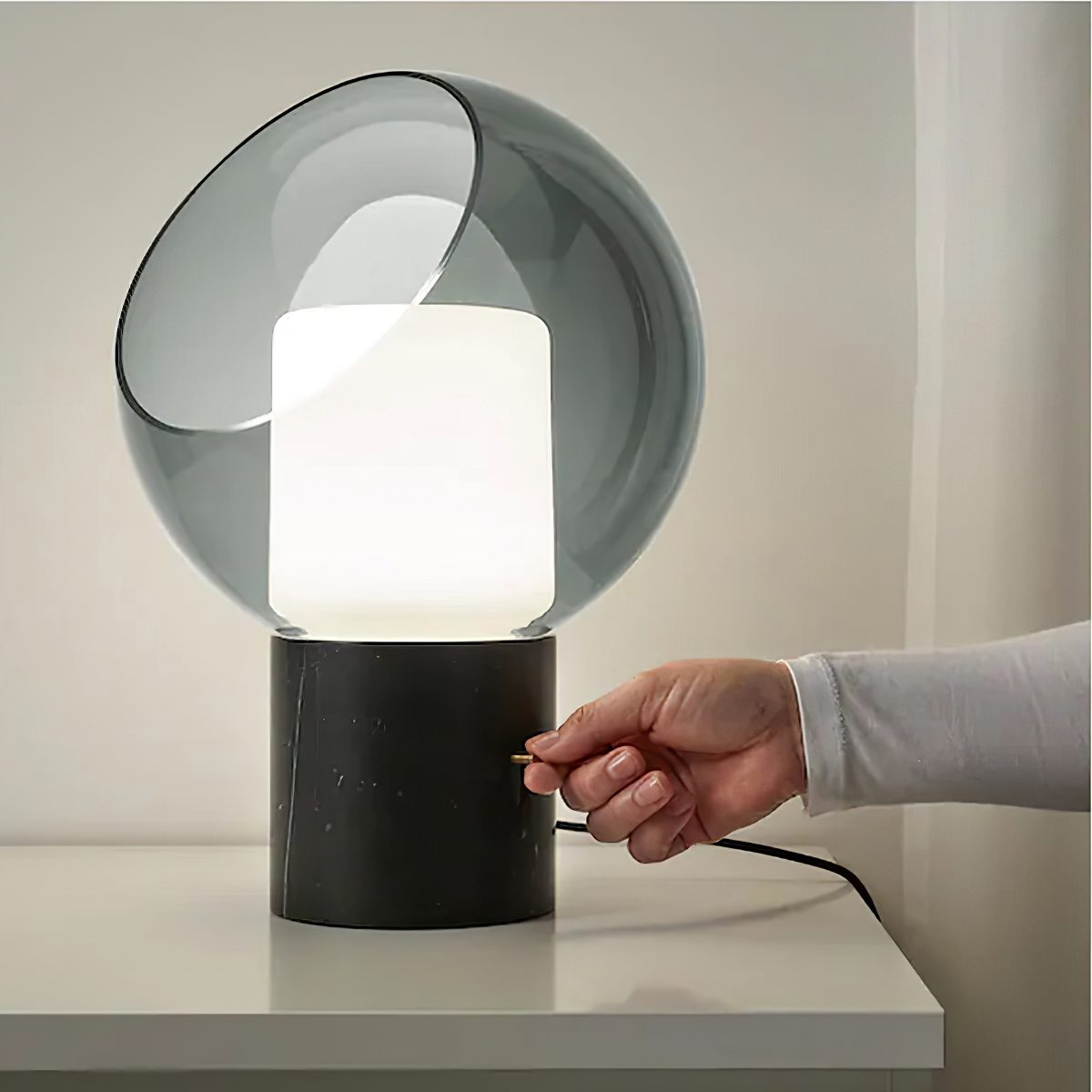 Dome Evedal Glass Table Lamp