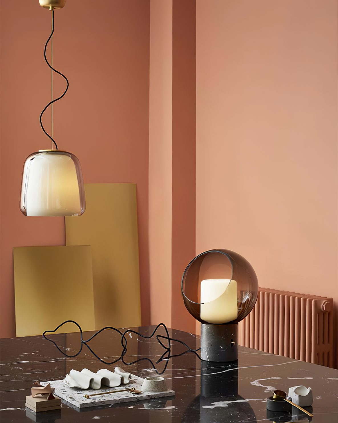 Dome Evedal Glass Table Lamp