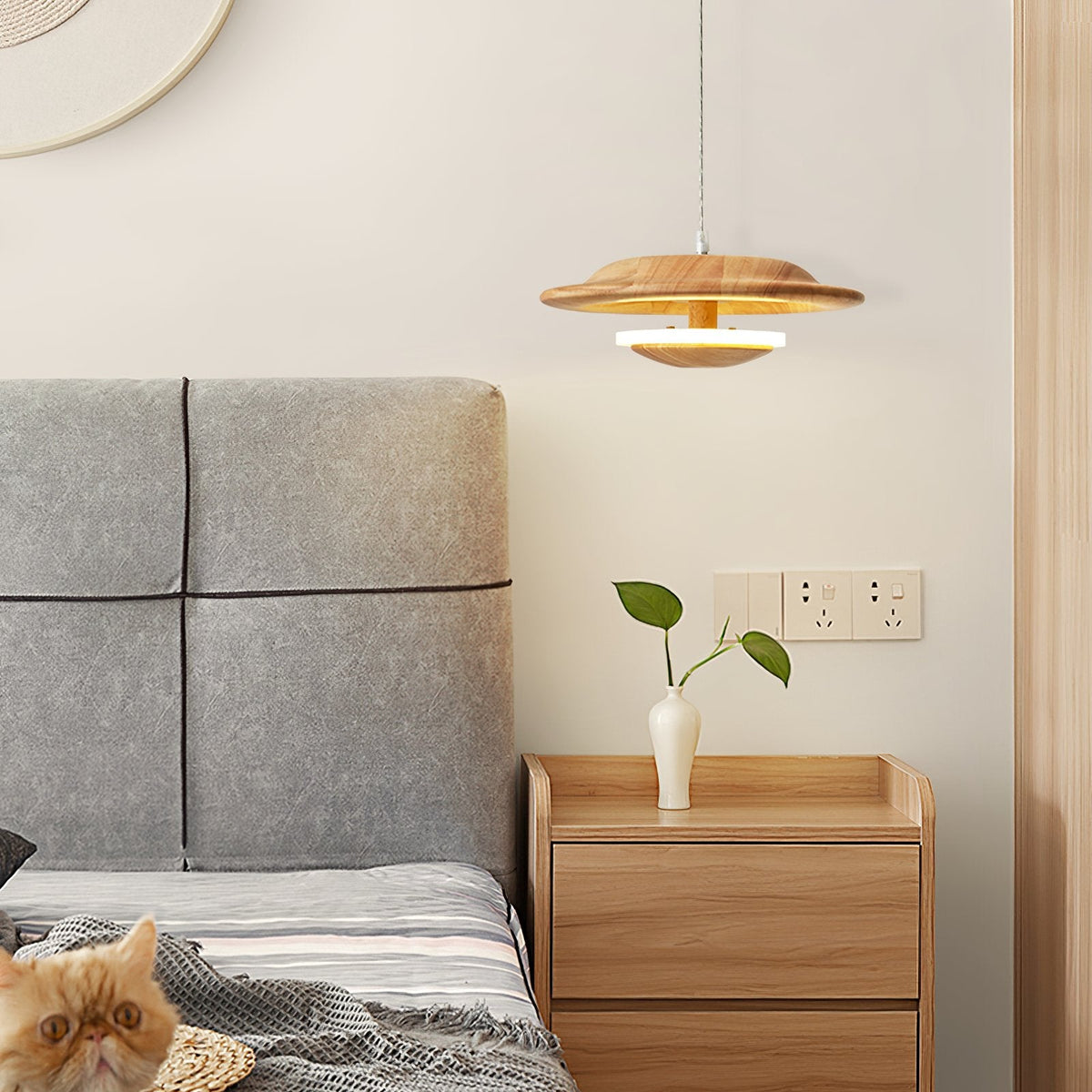 Dome Wood Pendant Lamp