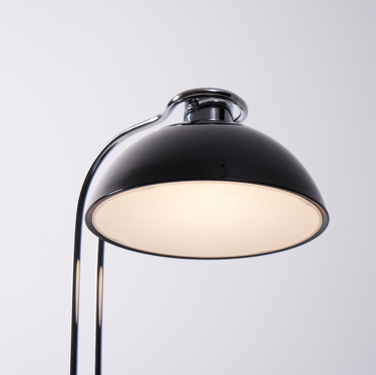 Domex Modern Desk Lamp with Chrome Accents and Integrated LED