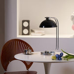 Domex Modern Desk Lamp with Chrome Accents and Integrated LED