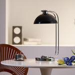 Domex Modern Desk Lamp with Chrome Accents and Integrated LED