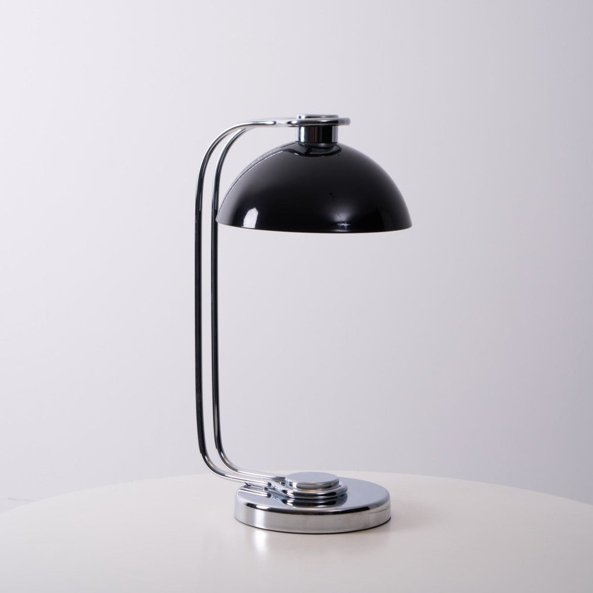 Domex Modern Desk Lamp with Chrome Accents and Integrated LED