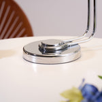 Domex Modern Desk Lamp with Chrome Accents and Integrated LED