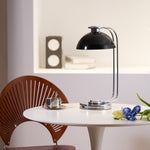 Domex Modern Desk Lamp with Chrome Accents and Integrated LED
