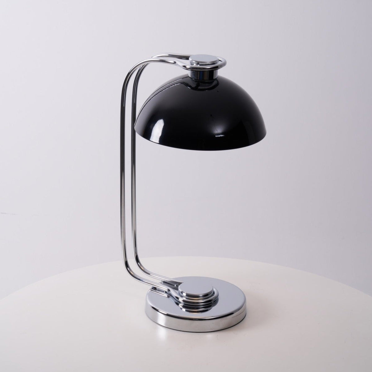 Domex Modern Desk Lamp with Chrome Accents and Integrated LED