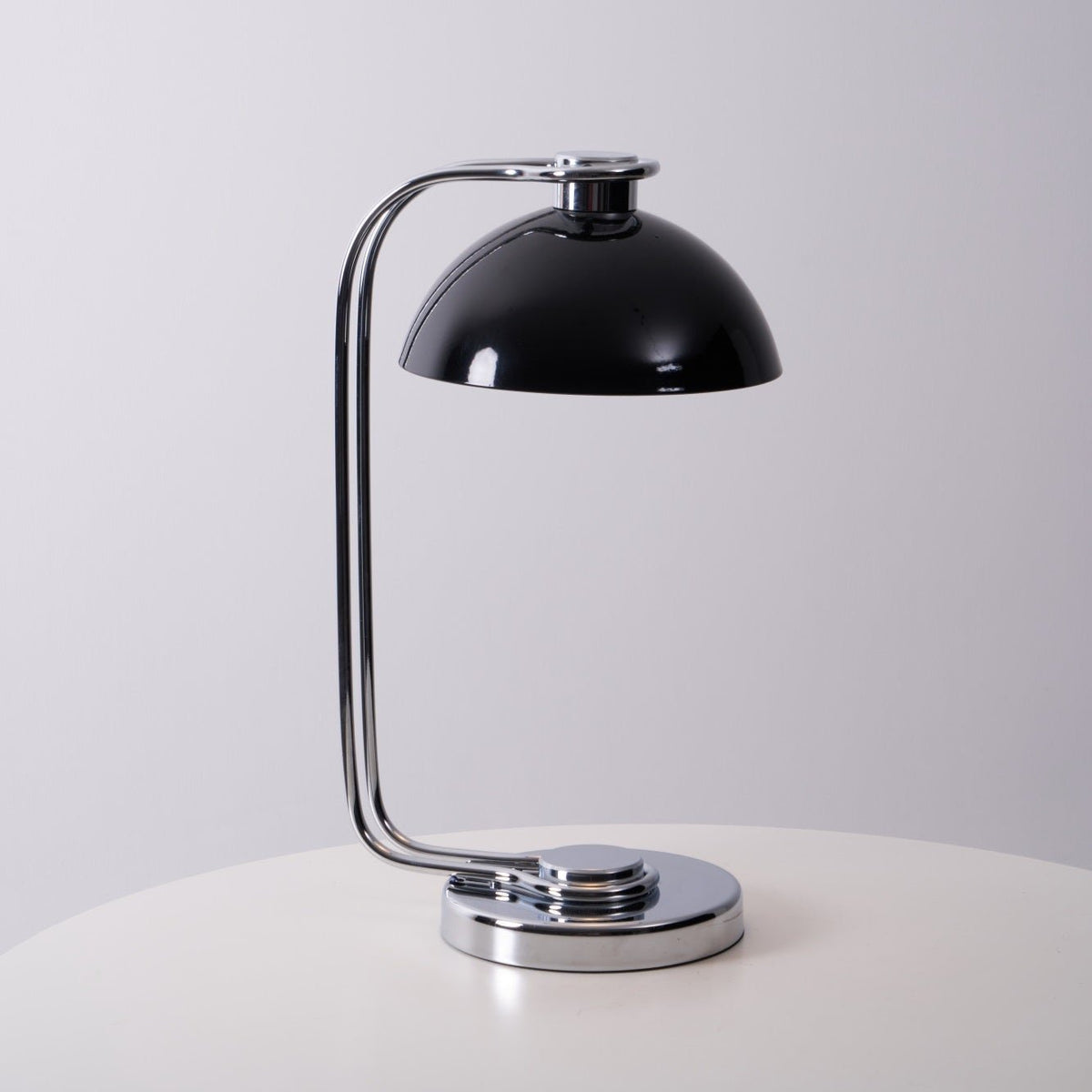 Domex Modern Desk Lamp with Chrome Accents and Integrated LED