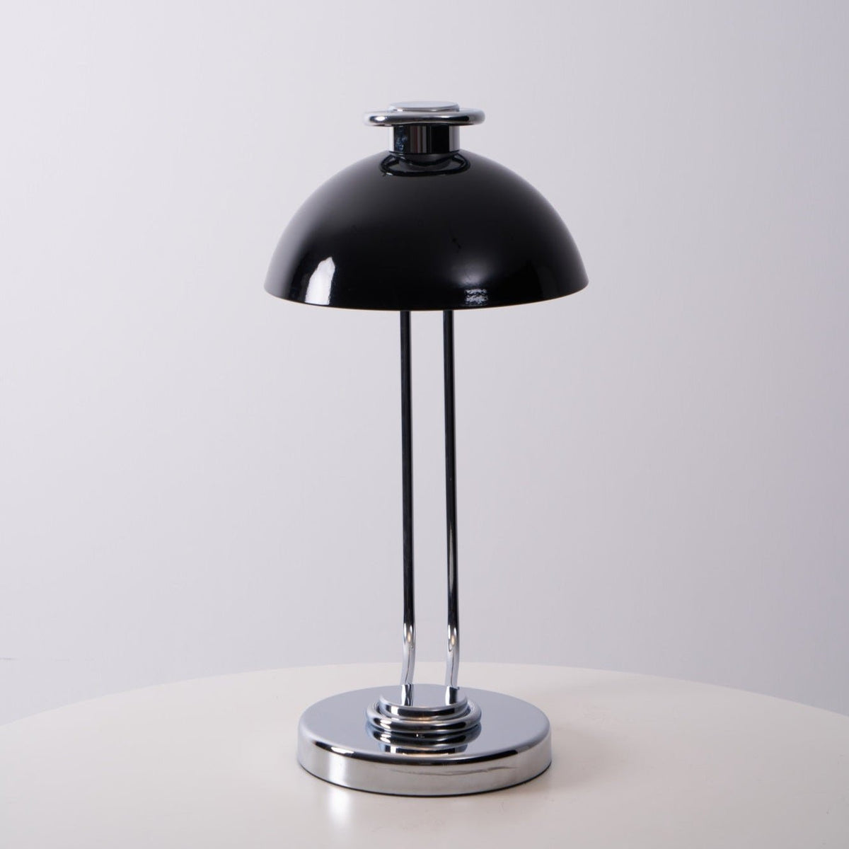 Domex Modern Desk Lamp with Chrome Accents and Integrated LED