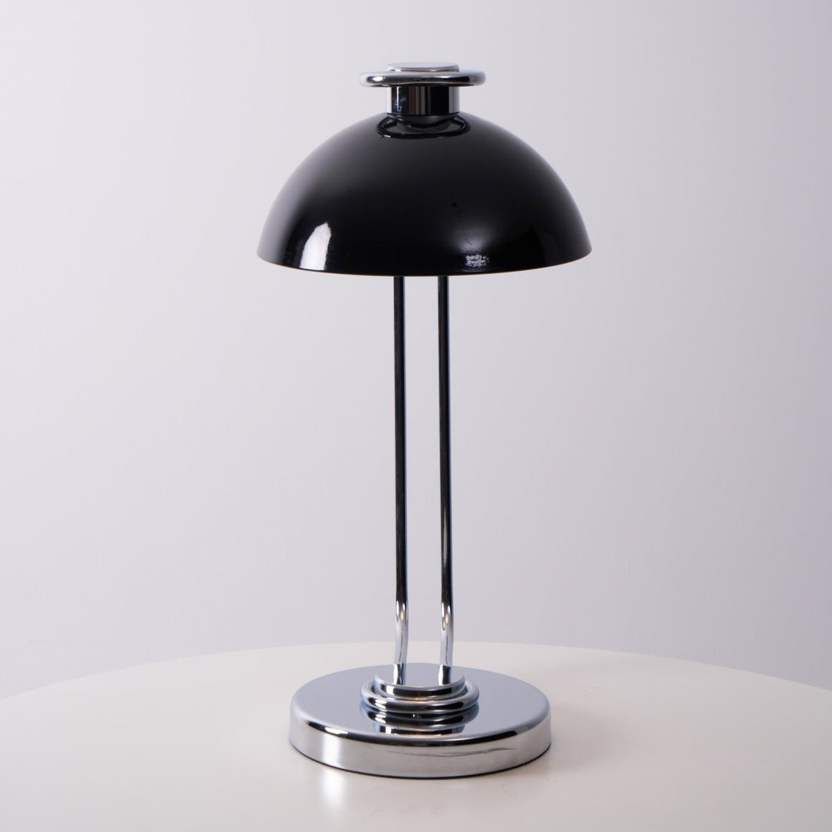 Domex Modern Desk Lamp with Chrome Accents and Integrated LED