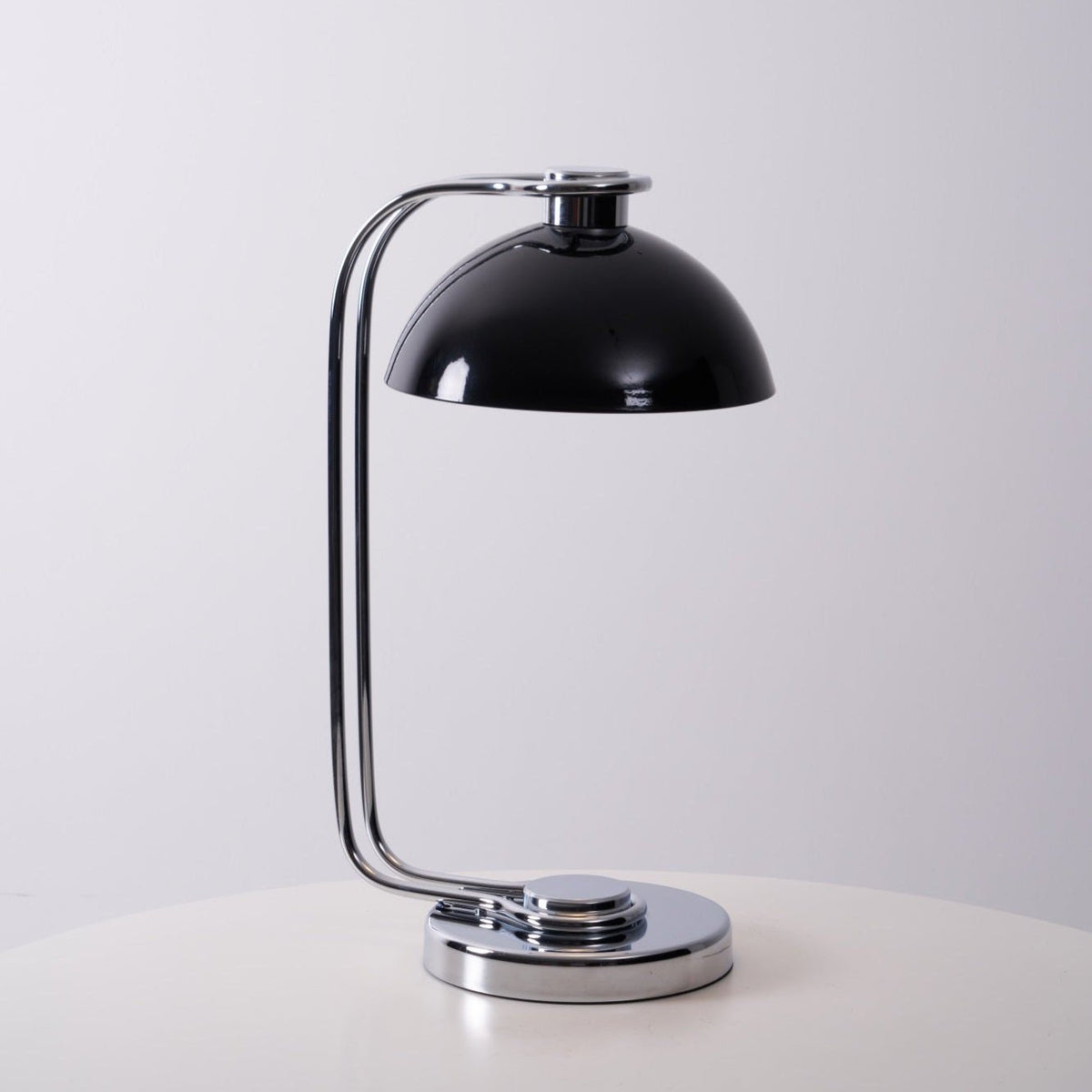 Domex Modern Desk Lamp with Chrome Accents and Integrated LED