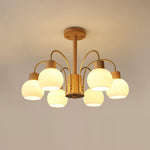 Donnelly Wooden Chandelier – Modern 6-Light Ceiling Pendant for Dining & Living Rooms