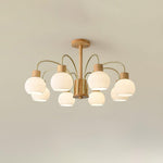 Donnelly Wooden Chandelier – Modern 6-Light Ceiling Pendant for Dining & Living Rooms