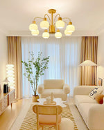 Donnelly Wooden Chandelier – Modern 6-Light Ceiling Pendant for Dining & Living Rooms