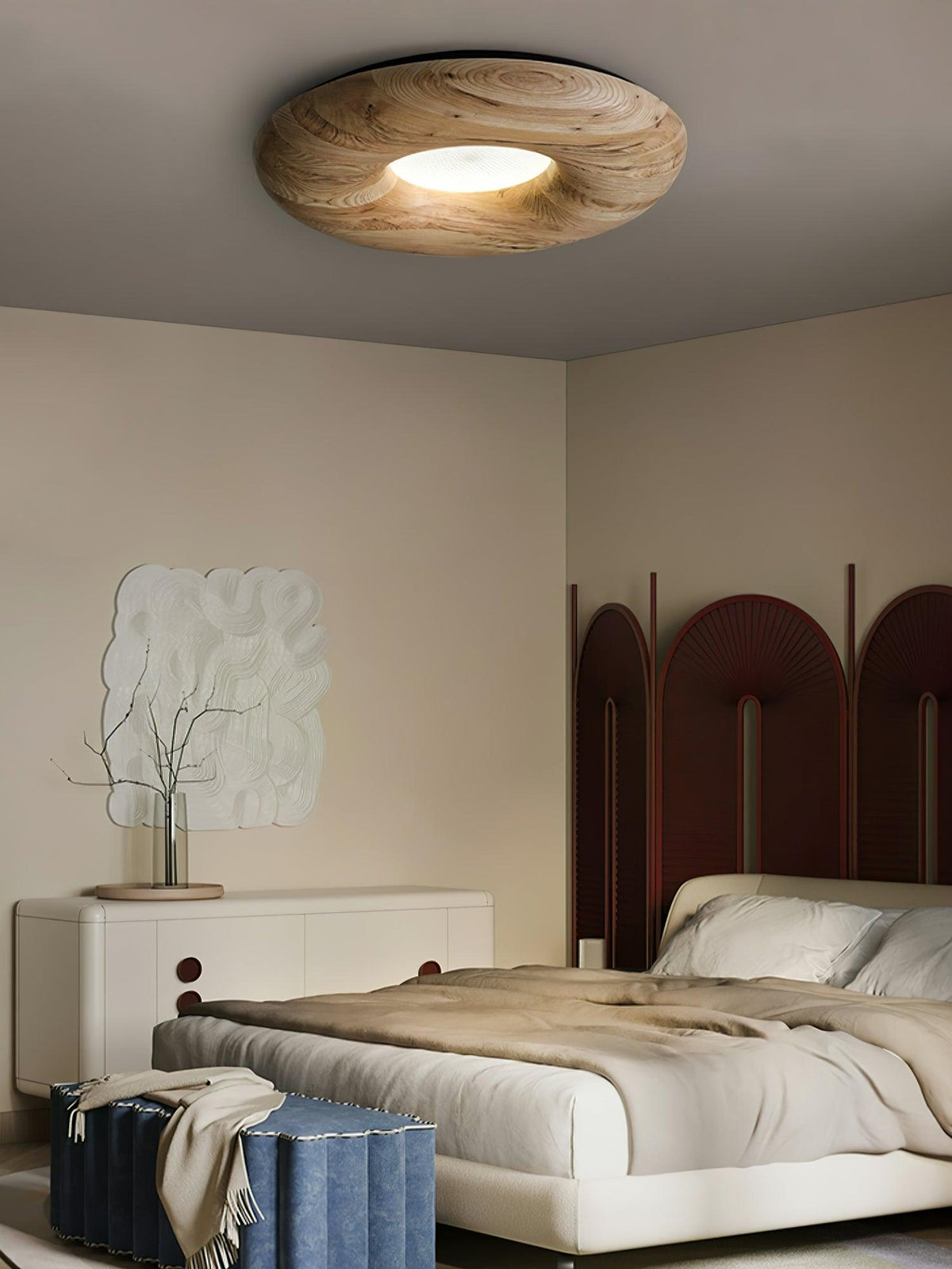donut-wood-ceiling-light