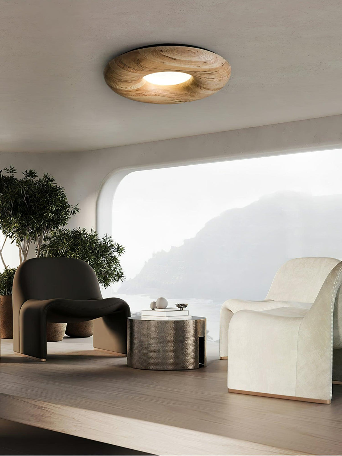 donut-wood-ceiling-light