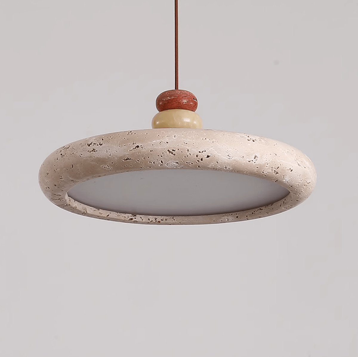 Dorelle Travertine Pendant Light – Sculptural Ceiling Lamp for Modern Interiors