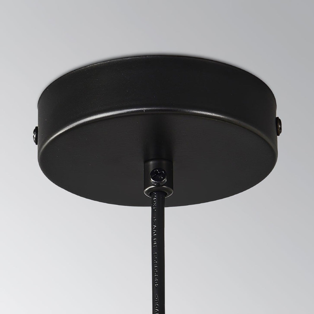 Doris Modern Glass Ball Chandelier in Black Metal for Dining Room and Living Room
