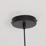 Doris Modern Glass Ball Chandelier in Black Metal for Dining Room and Living Room