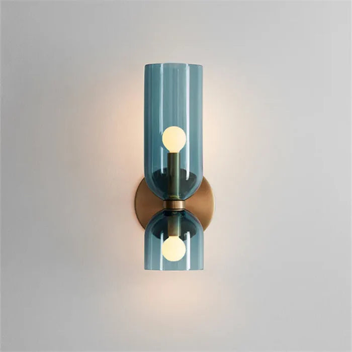Double Head Glass Wall Light
