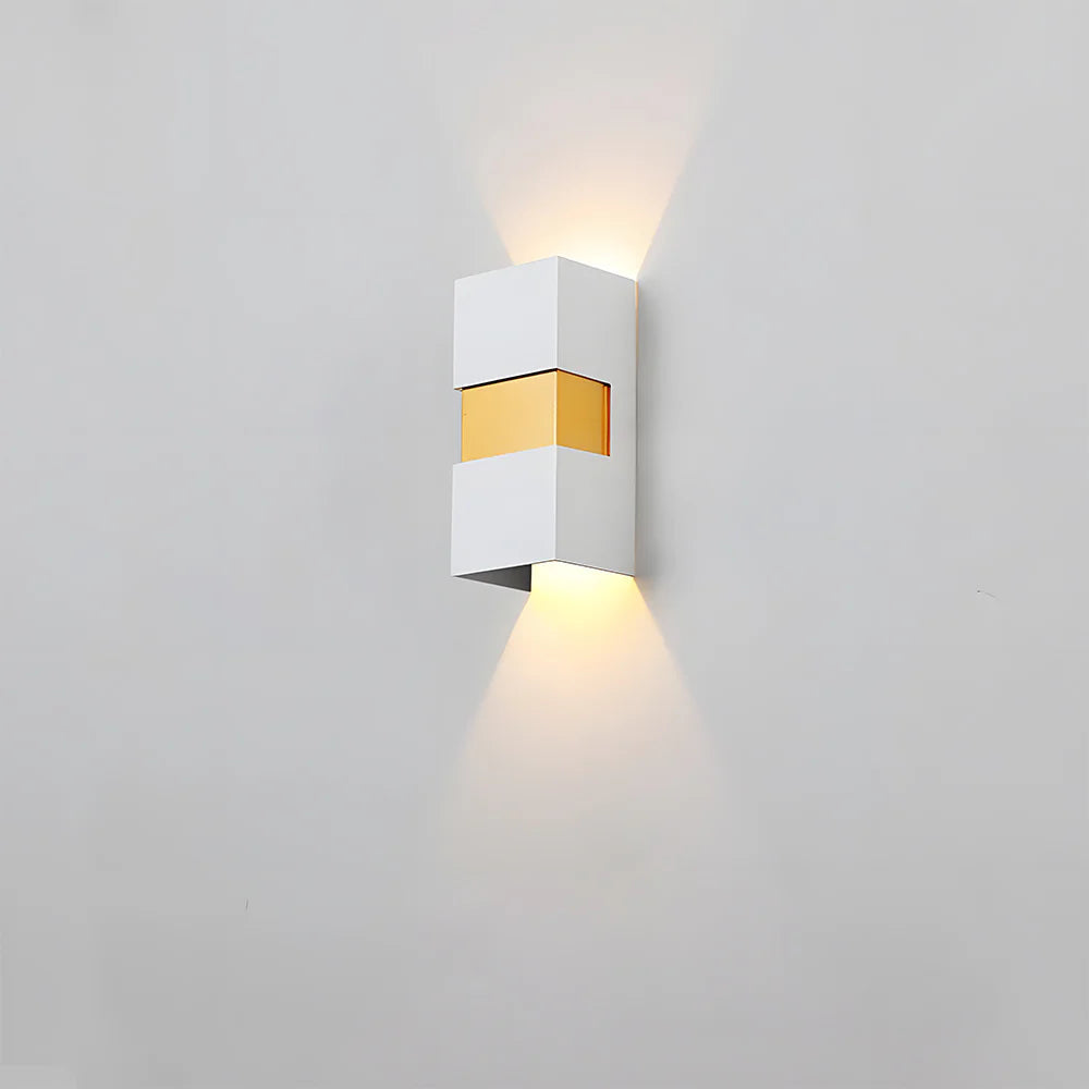 Modern Rectangular Double Head Led Outdoor Wall Lamp