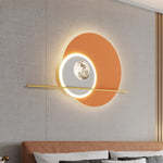 Double Circle Moon Wall Light