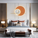 Double Circle Moon Wall Light