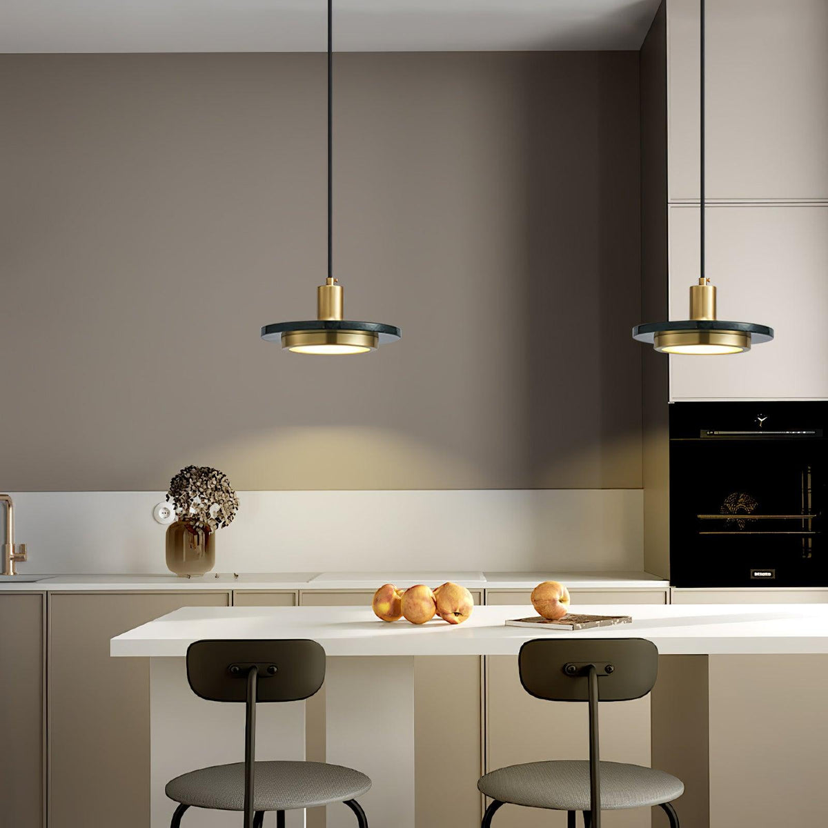 Double Circle Pendant Light