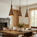 Dravik Hammered Brass Pendant Light Collection – Artisan Metal Pendants for Modern Interiors