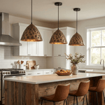 Dravik Hammered Brass Pendant Light Collection – Artisan Metal Pendants for Modern Interiors