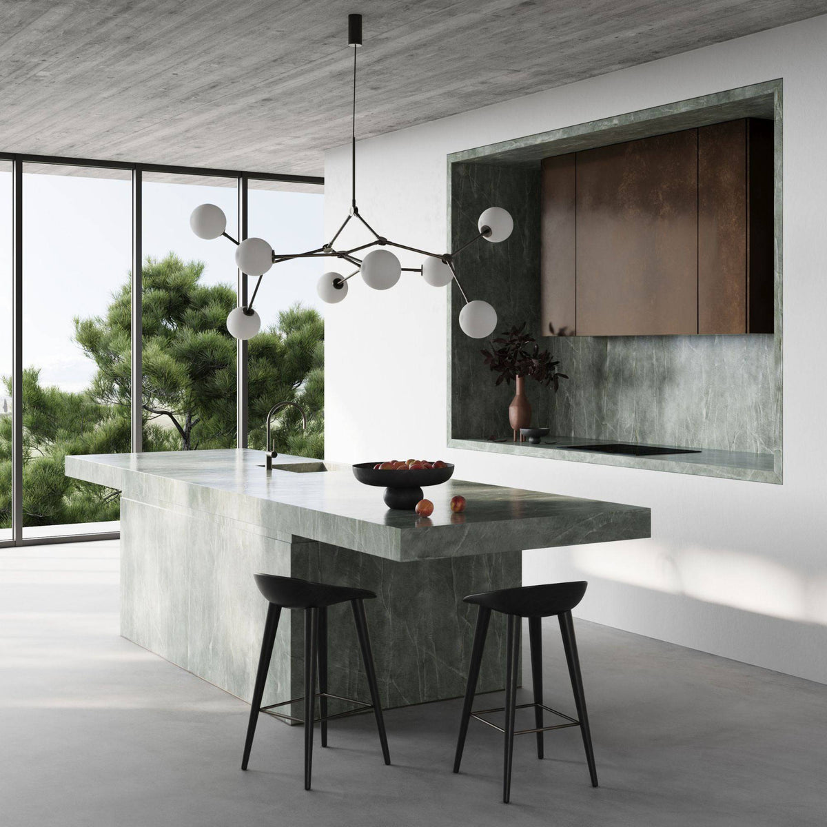 drop-ball-chandelier
