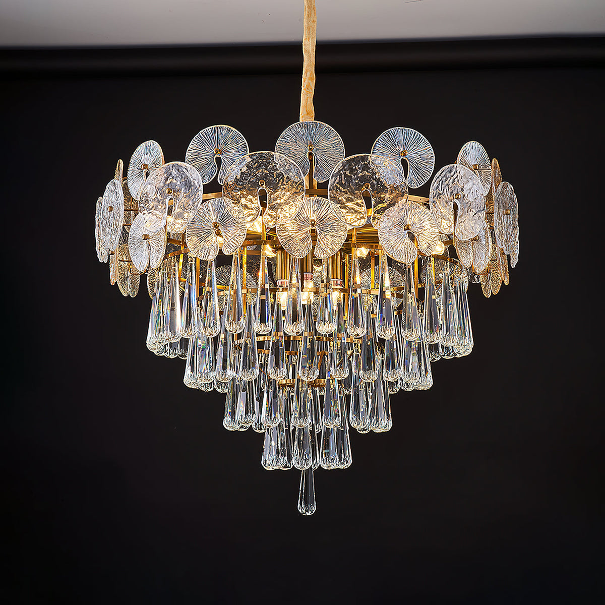 droplet-copper-chandelier