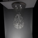 Droplets Sculpture Chandelier – Modern Glass Pendant Light for Dining Room and Living Room