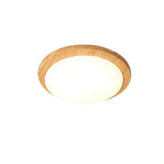 Drum Wood Ceiling Lamp