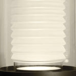 Dual Cylinder Glass LED Floor Lamp – Modern Matte Black Sculptural Lighting