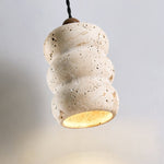 Dune Pebble Travertine Pendant Light – Natural Stone Sculptural Hanging Lamp