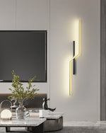 Echelon Wall Light – Modern Linear LED Sconce for Bedroom and Living Room