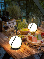 Eclisse Orb Lantern Rechargeable Table Lamp