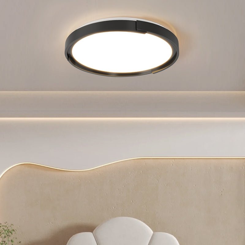 Edge Minimalist LED Ceiling Light – Modern Flush Mount for Living Room & Bedroom