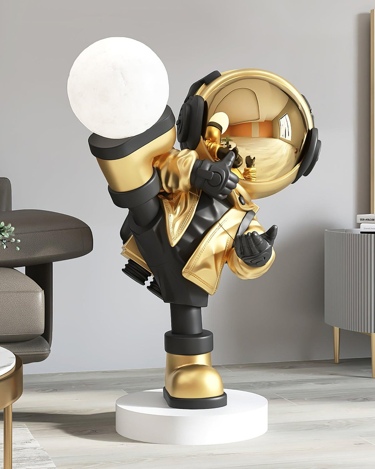 Effort Astronaut Built In Battery Floor Lamp