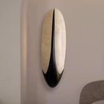 Elara Alabaster Wall Sconce – Sculptural LED Wall Light in Black & White