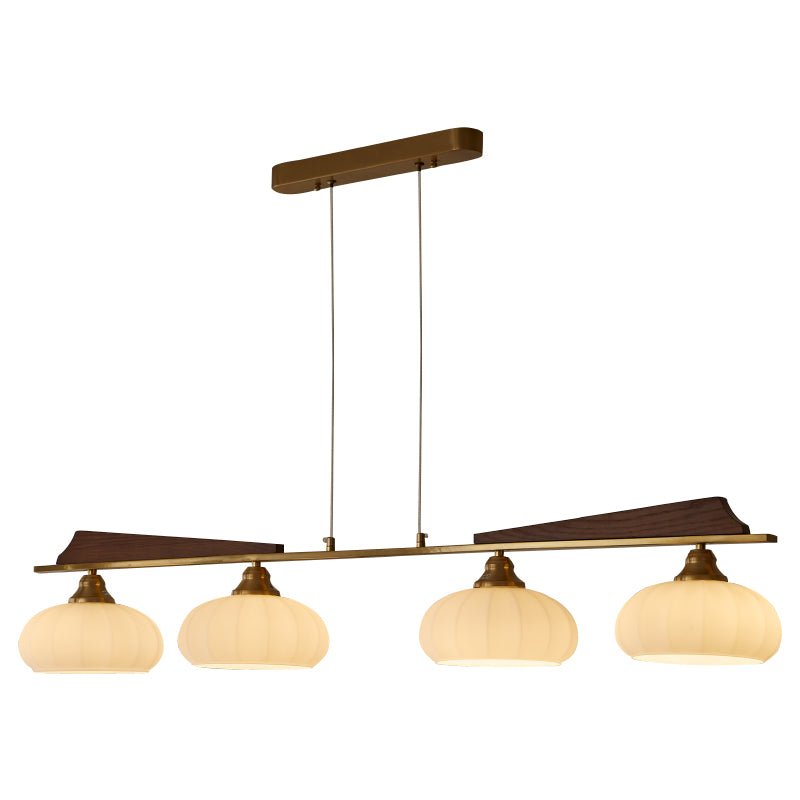 Elara Bloom Chandelier – Modern Brass & Glass Pendant Light