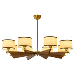 Elara Bloom Chandelier – Modern Brass & Glass Pendant Light