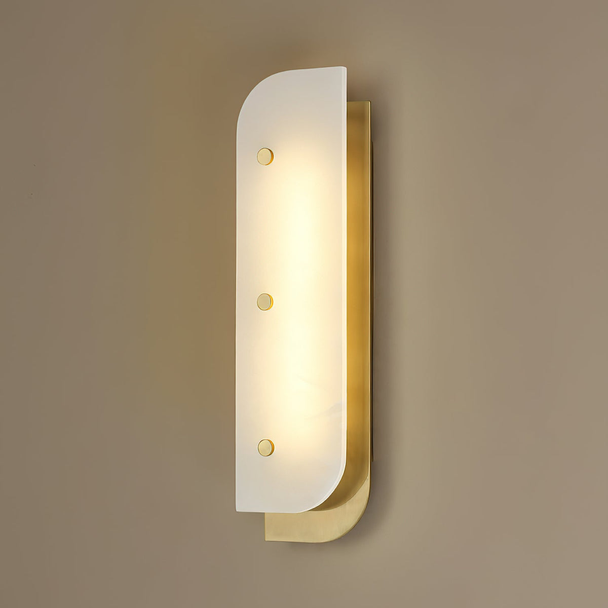 Elaris Alabaster Wall Sconce in Gold or Black Finish
