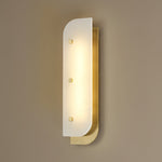Elaris Alabaster Wall Sconce in Gold or Black Finish