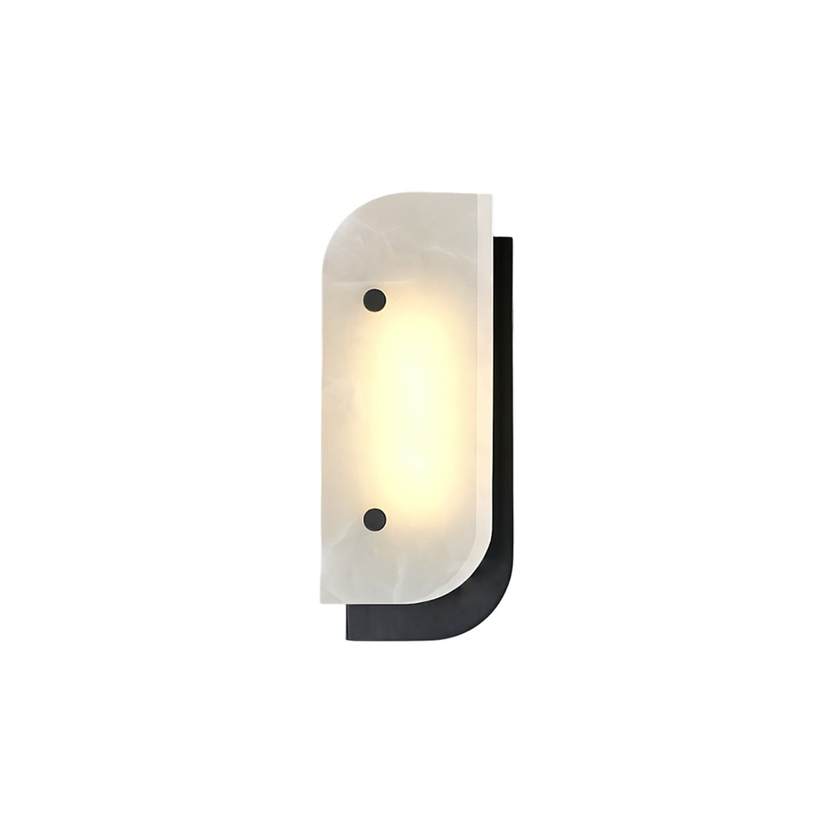 Elaris Alabaster Wall Sconce in Gold or Black Finish