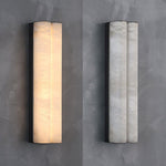 Elaris Alabaster Column Wall Sconce — Modern LED Wall Light