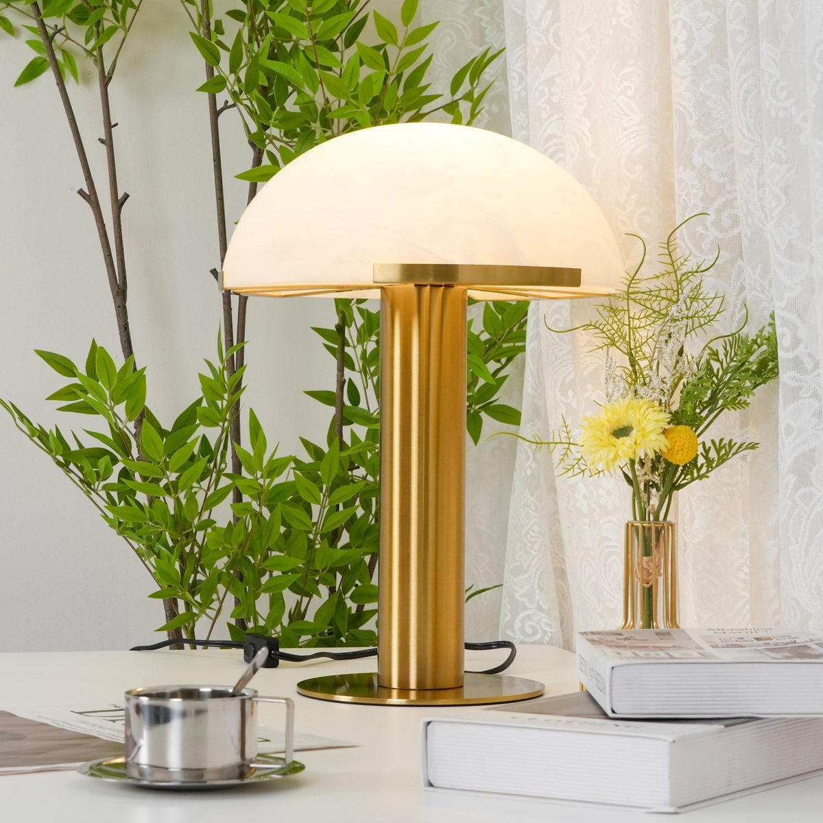Lume Alabaster Table Lamp